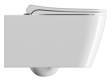 NUBES 55 - Wall-hung rimless back to wall ceramic toilet by GSI ceramica - view 3